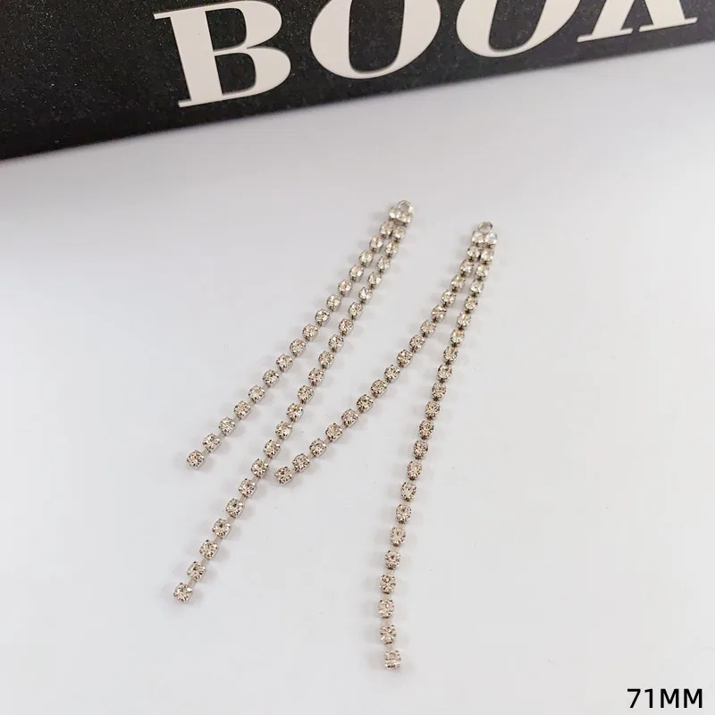 10pcs Handmade Silver Color Earrings Pendnat Chain Earrings Jewelry Connectors for Diy Jewelry Making Findings Earrings Making