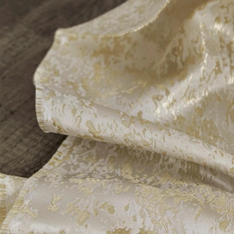 50x150cm Glossy Satin Broken Gold Jacquard Fabric Creative Outerwear DIY Decorative Clothing Designer Apparel Diy Sewing Cloth