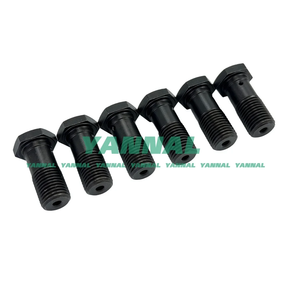 6PCS D1146 OIL Nozzle SCREW For Doosan / Develon Engine Parts