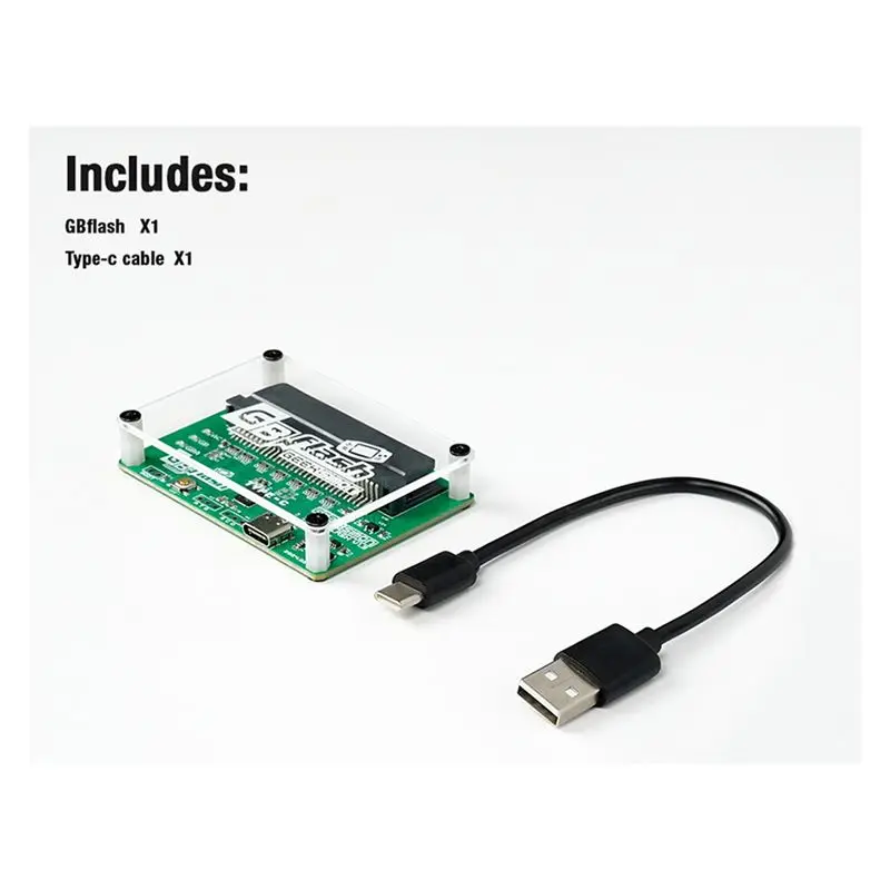B-الأكثر مبيعًا-Gbxcart GBA/GBC Burner GB Flash Roms توفر قارئ الألعاب المتعري لخرطوشة GBA/GBC عربة GB