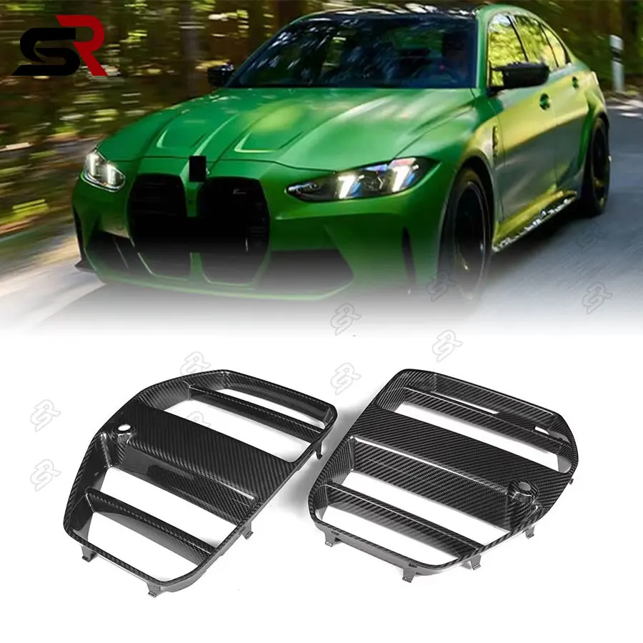 For BMW G80 G81 M3 G82 G83 M4 2021-IN Carbon Fiber Bumper Racing Grille Front Kidney Grille Race Car Accessories