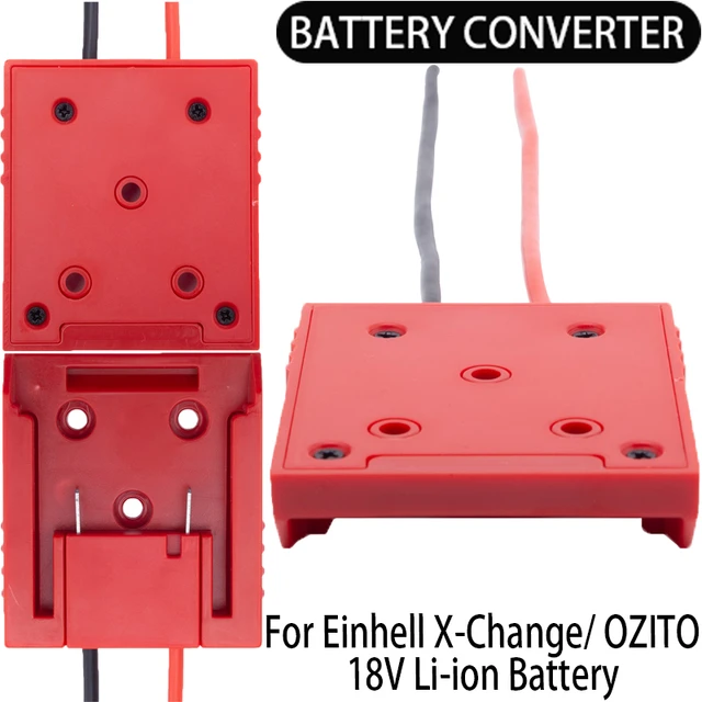 Battery Adapter for X Change OZITO 18V Li Ion Battery DIY There are versions with and without switch Adapter Power Tools AliExpress 1420