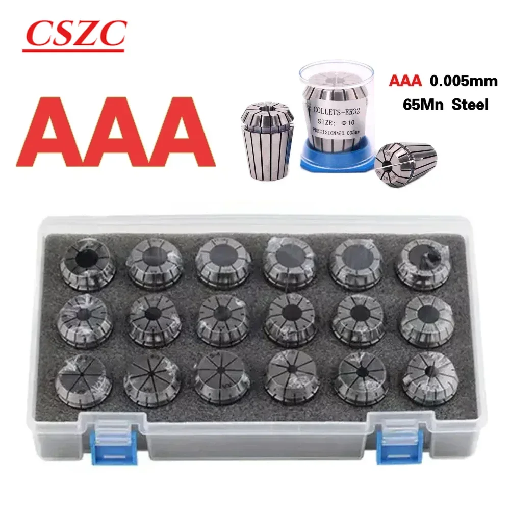 NEW ER Collet Set ER11 ER16 ER20 ER25 ER32 ER40 High Precision 0.005mm 0.008mm Tools Holder Clamping ER Spring Collect Chuck ER