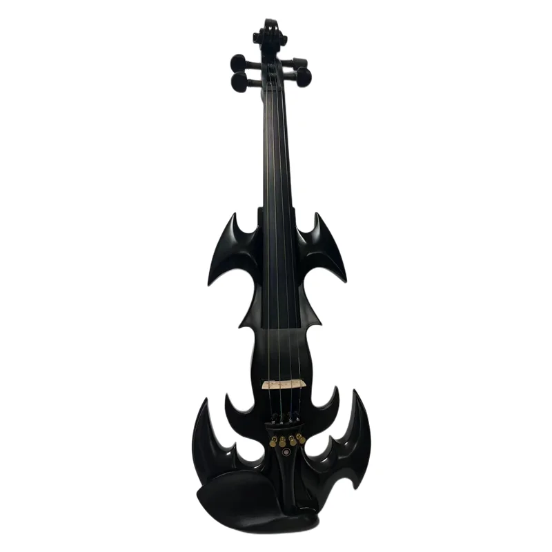 Solid wood SONG Top art streamline crazy -1 black 4 strings 4/4 electric violin