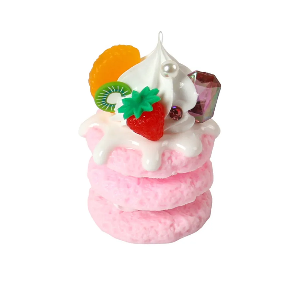 قلادة على شكل كعكة صغيرة مصنوعة يدويًا من لوليتا ، وربطة عنق ، وإكسسوارات حفلات الشاي ، D422