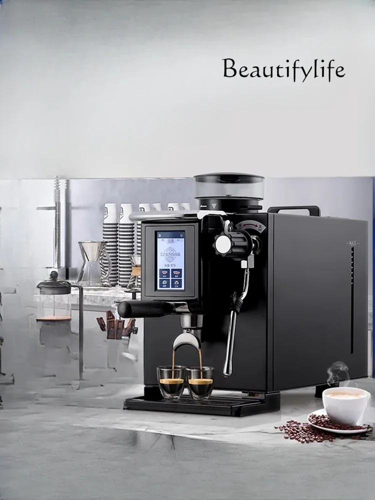 

Coffee Machine Italian Semi-automatic Grinding Machine Commercial Lock and Load Spray Steam Frothed Milk