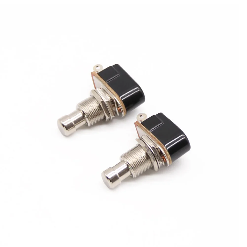 Pédale d'effets de guitare, 5 pièces, bouton de pédale à 2 broches, pétale métallique, Durable, longue durée de vie, matériau écologique