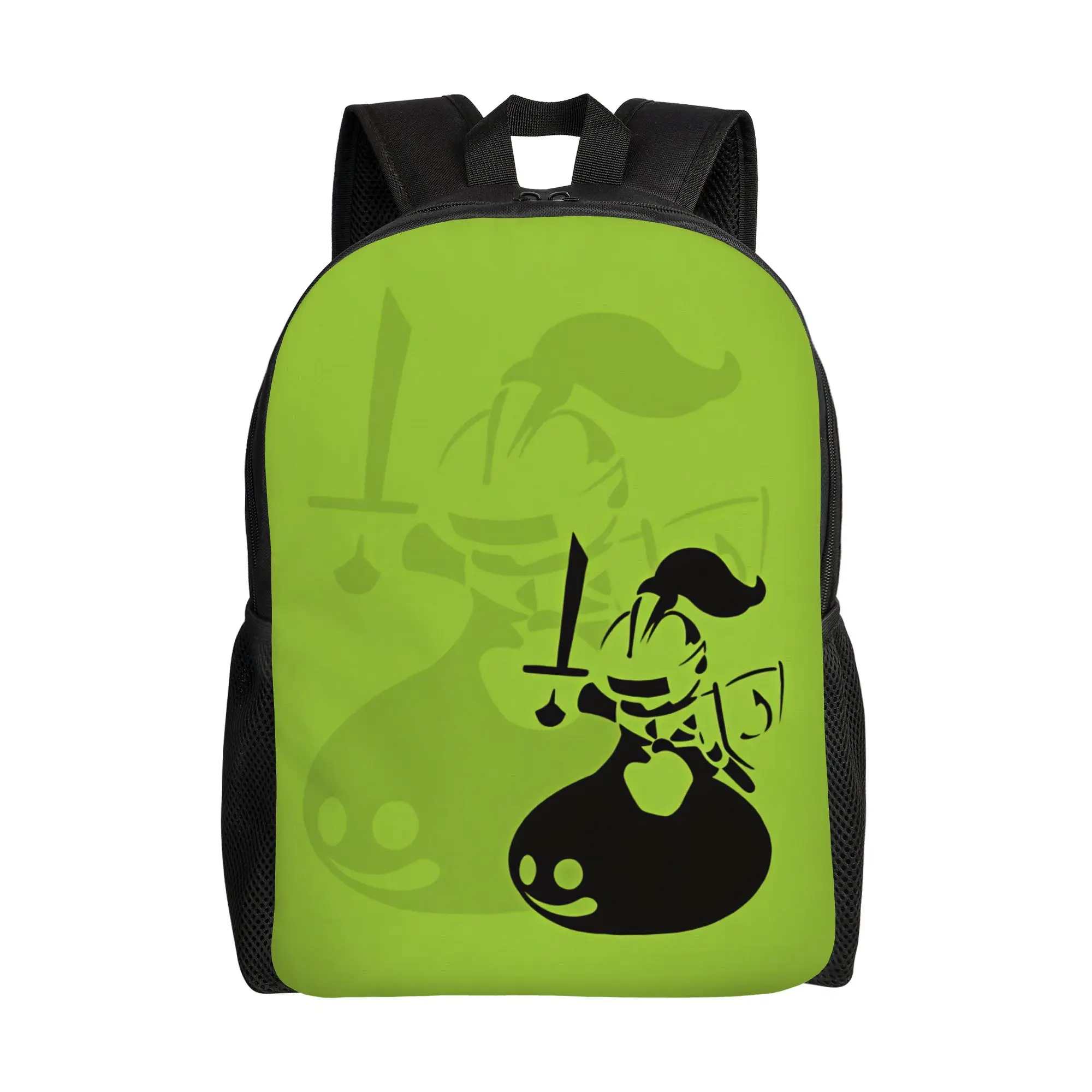 Dragon Quest Slime  Backpack Teen  Print Backpacks Polyester Streetwear High School Bags Daily Design Rucksack