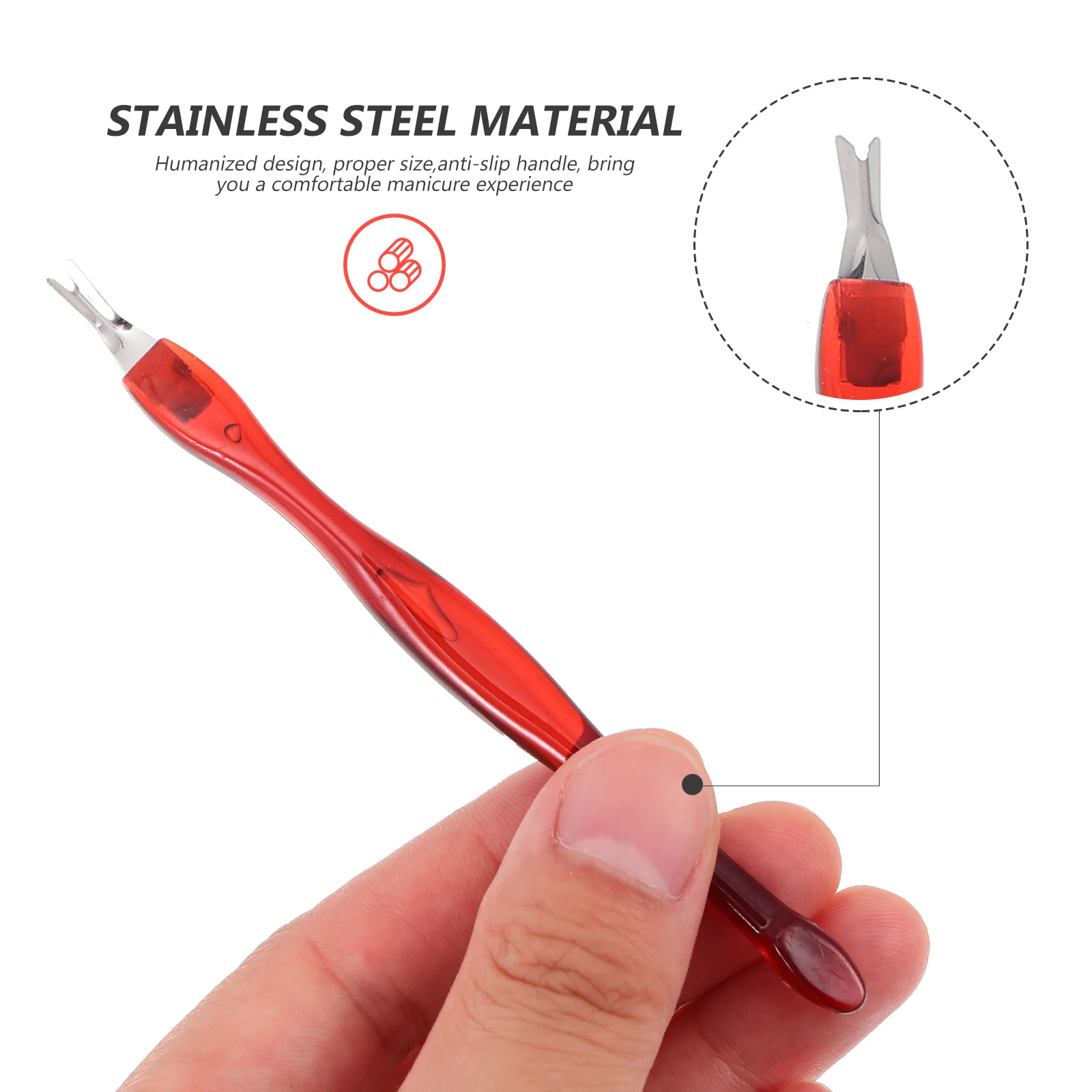 

30pcs Dead Skin Removal Forks Humanized Design Anti-Slip Lightweight Manicure Tool For Nail Art Cuticle Peeler Scraper Set