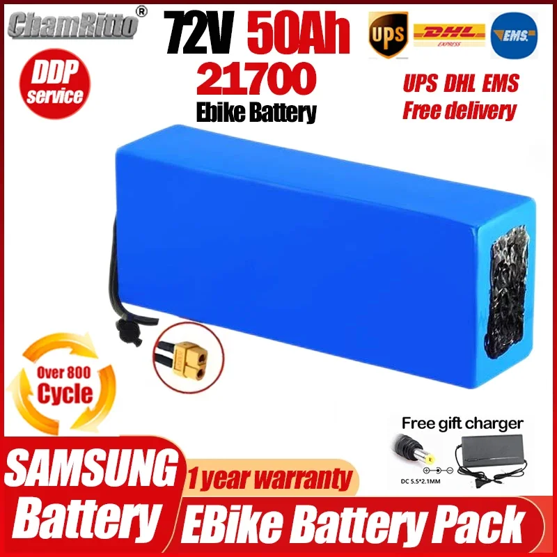 

72 В Elektrische Fiets Мотороллер E велосипед 72 В 20 Ач 30 Ач 35 40 Ач 50 Ач 3000 Вт Электрический велосипед высокой мощности 21700 1000 Вт Литиевая батарея