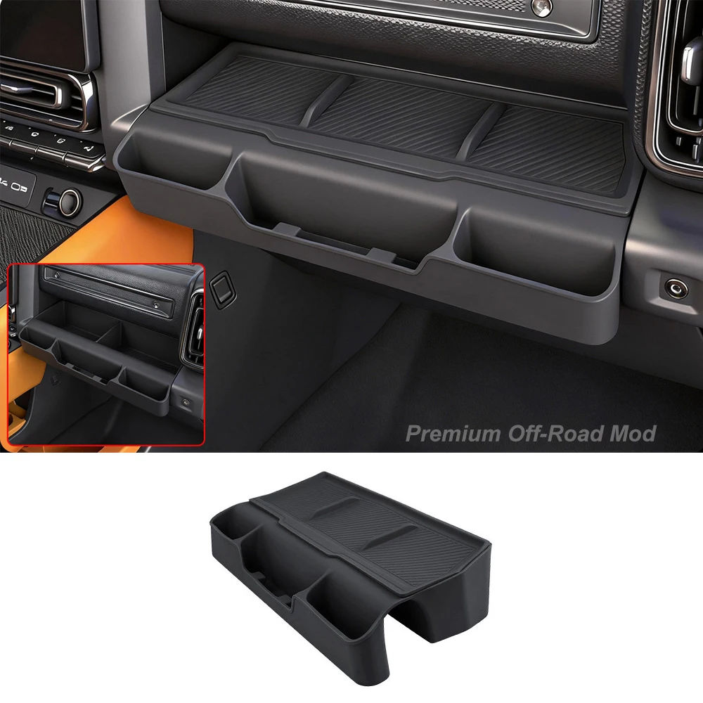 For 2026 Haval Raptor Plus Silicone Copilot Storage Box, Dashboard Organizer Tray, Car Interior Modification Accessories