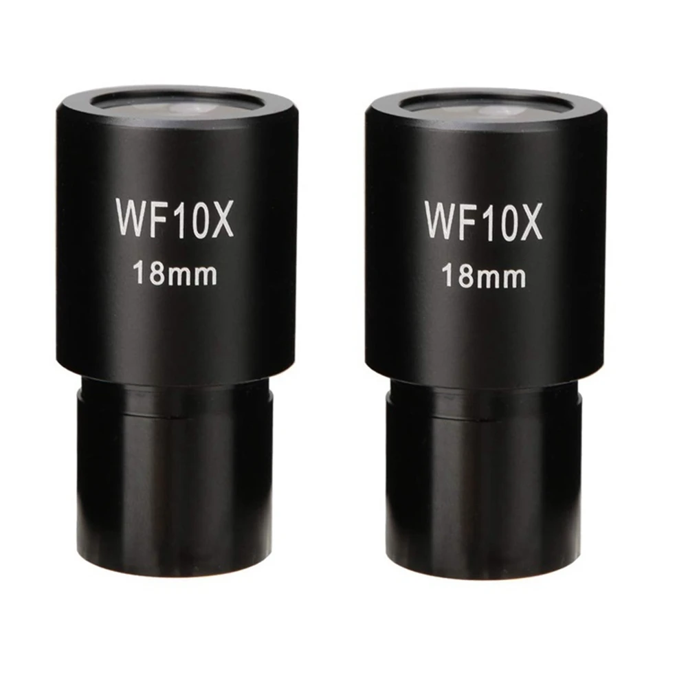 

2 PCS WF10X Widefield Eyepiece Biological Microscope Optical Lens Eyepiece Wide Angle 23.2mm Mounting Size