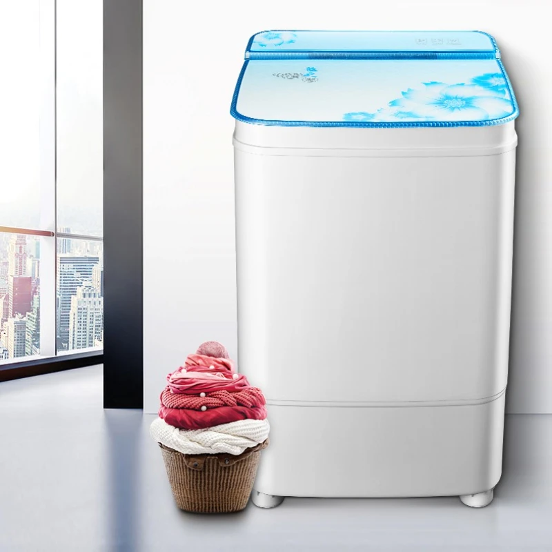 Versatile Single-Tub Washer: High-Capacity Semi-Automatic Machine Perfect for Home and Infant Laundry washing machine portable