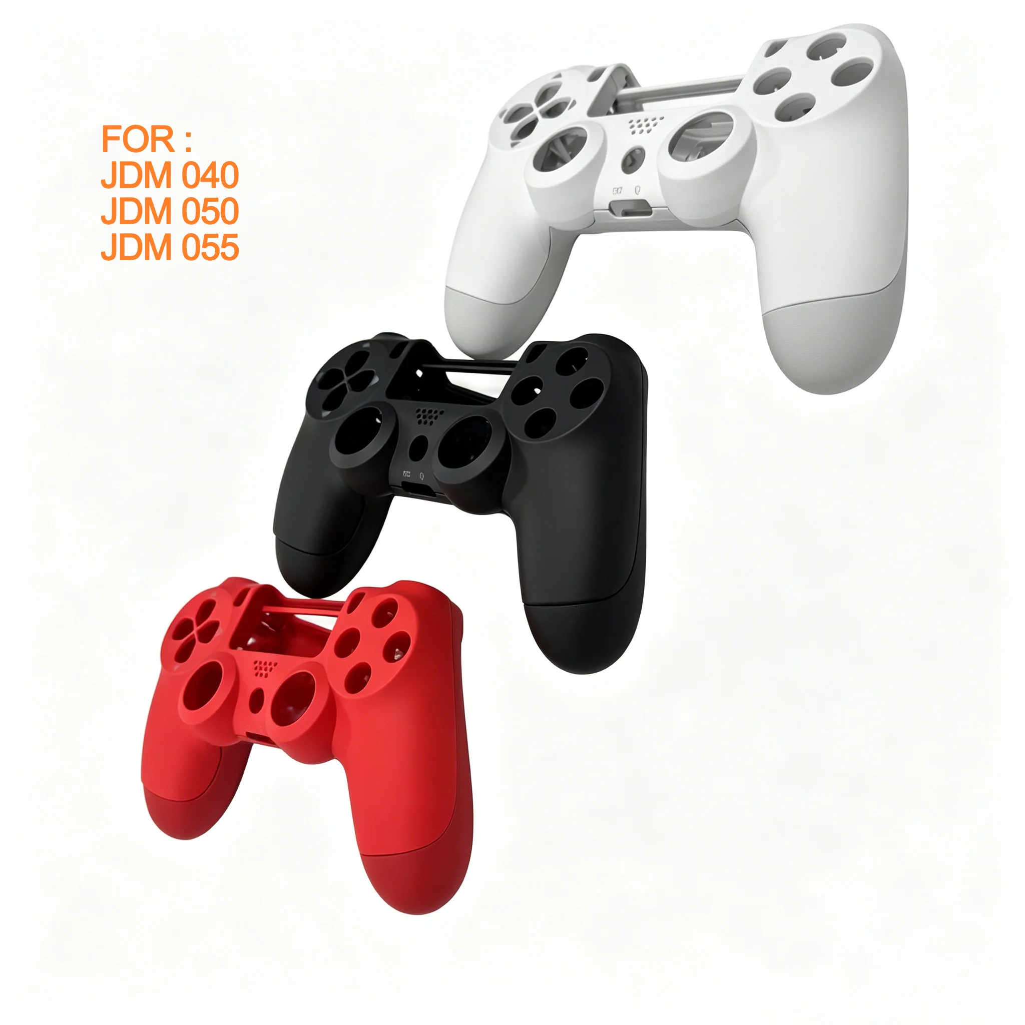 For PS4 Controller Shell, skin-like feeling Back Shell for DualShock 4, Replacement Housing for JDM-040/050/055