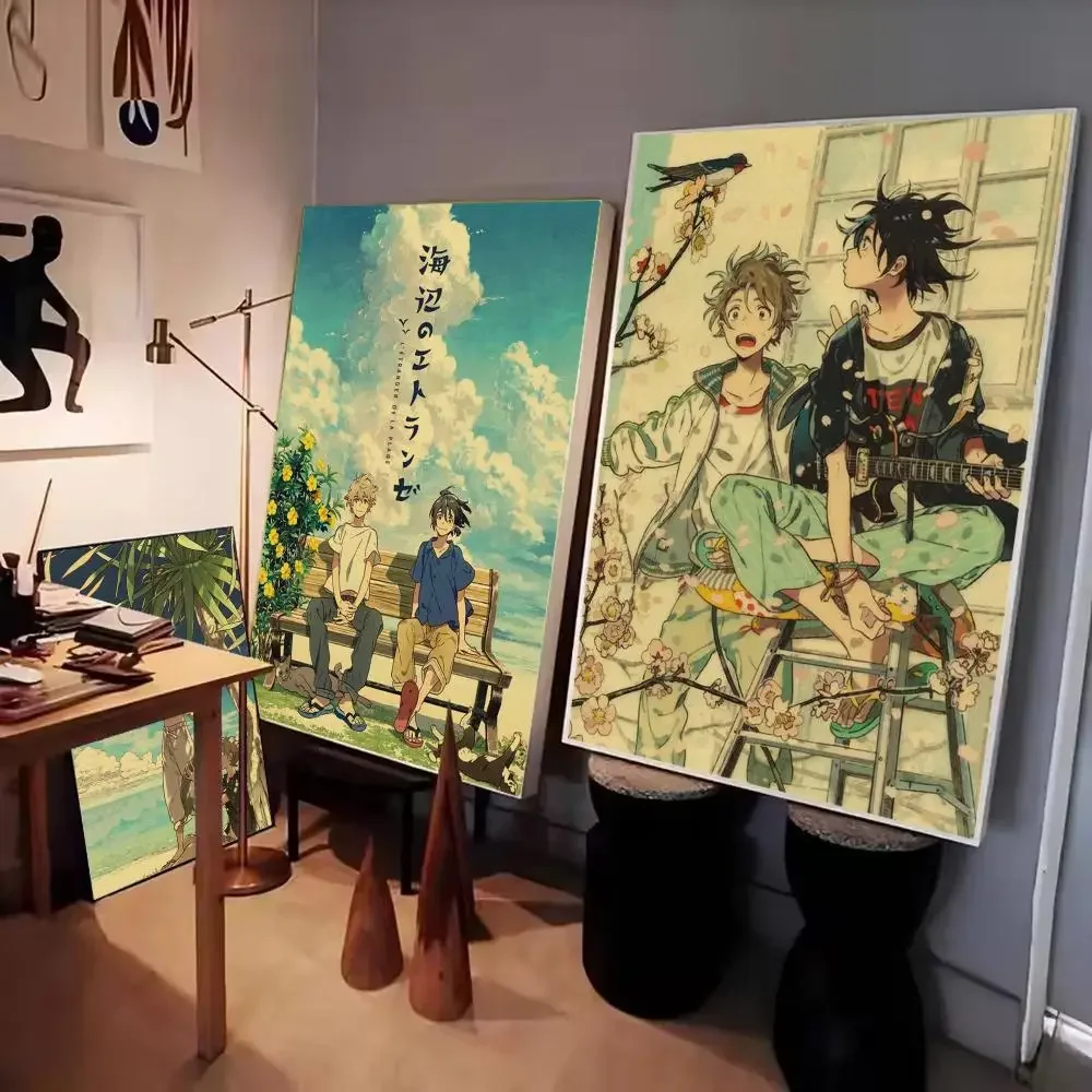 ملصق فيلم The Stranger by the Beach مطبوع عليه ورق غرفة المعيشة وغرفة النوم ومدخل البار والمقهى لوحة فنية للديكور