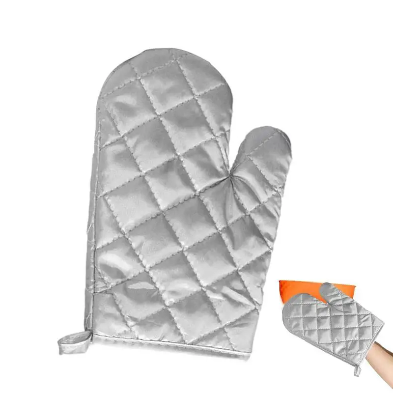 

Microwave Oven Glove Kitchen Baking Mitt Heat Resistant Household Insulation Gloves Anti-scald Cotton Mittens For Cooking Baking