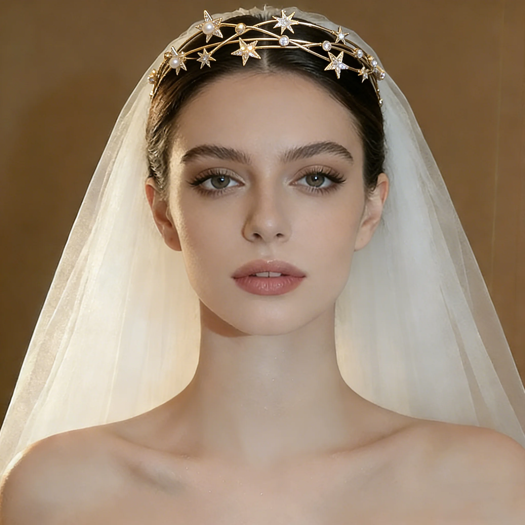 

Звезда, снежинка, стразы, головной убор, женский темперамент, повязки на голову с искусственным жемчугом, украшение для платья, диадемы, вечерние, свадебные подарки