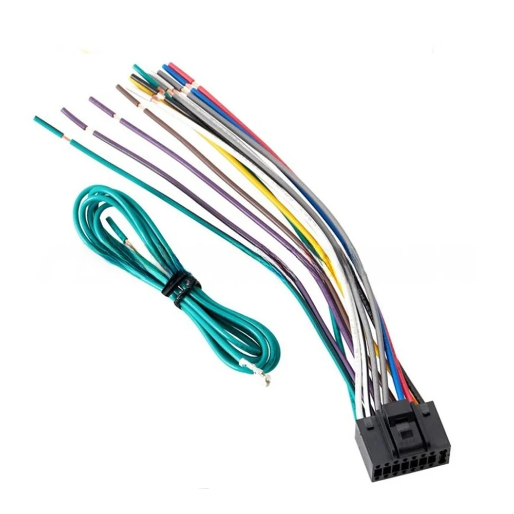 For Car Audio Power Cord Harness with Handbrake Wire Connection for Kenwood For Car Stereo Integration and Setup
