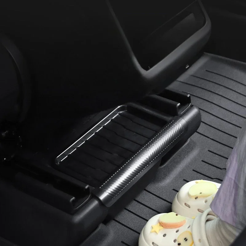 Аксессуары для Tesla Model Y Juniper 2025, органайзер для хранения на заднем сиденье, защитная крышка на заднем воздуховыпускном отверстие, бака для мусора