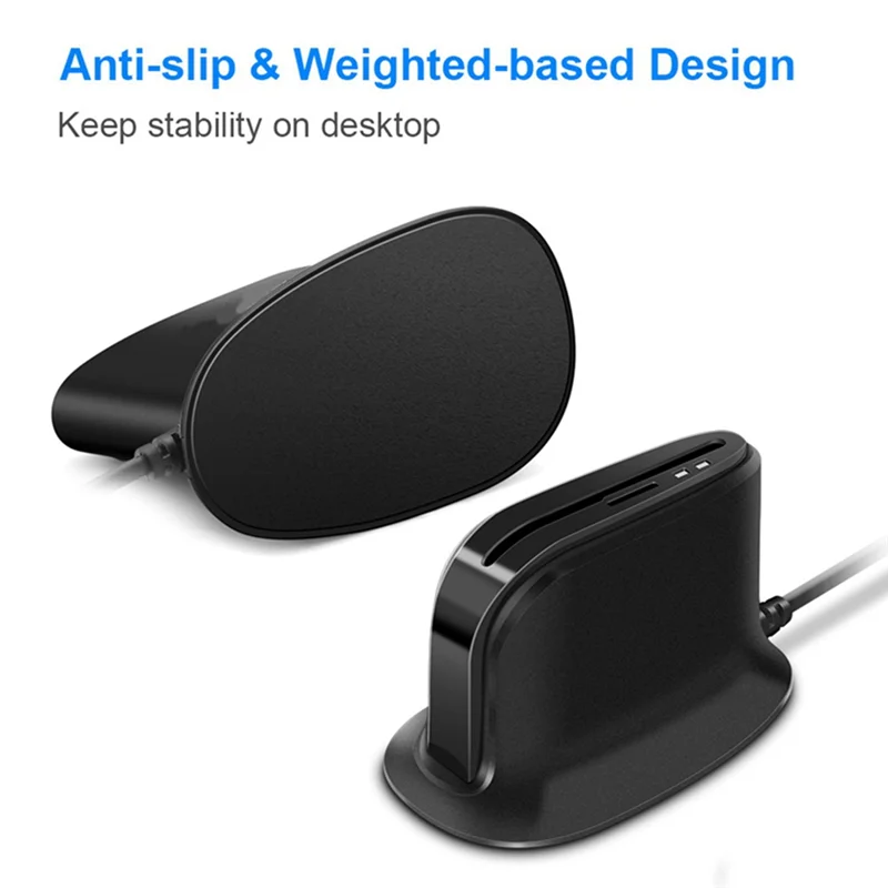 

Гениальный USB-считыватель смарт-карт, возврат налогов банкомата, IC-карта, идентификационная карта, портативное удобное устройство чтения карт TF, черный