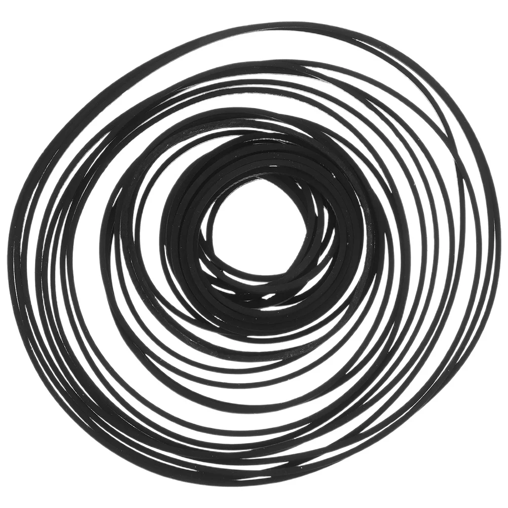 

90 Pcs Radio Tape Belt Belts Turntable Drive Assorted Rubber Traction Machine Cassette Replacement