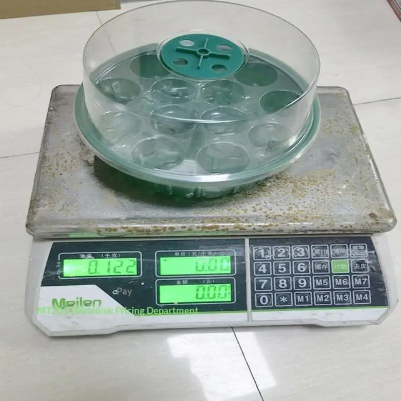 1Pcs ABS Hydroponic Germination Tray 13-Hole Round Seed Starter Tray With Clear Lid For Seedlings DIY Accessories