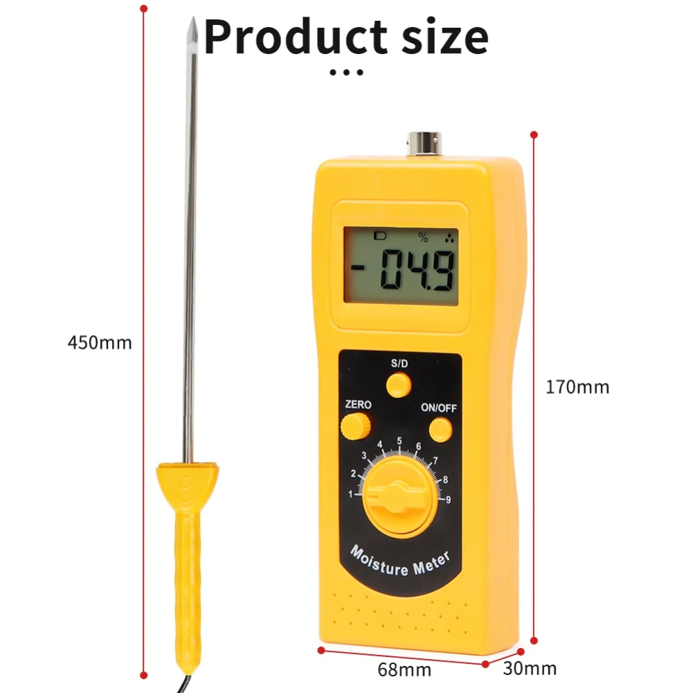 متعددة الوظائف عالية التردد الرطوبة مقياس الرطوبة الرطوبة عداد المياه منع التلف تسوس سبب تخزين الرطوبة