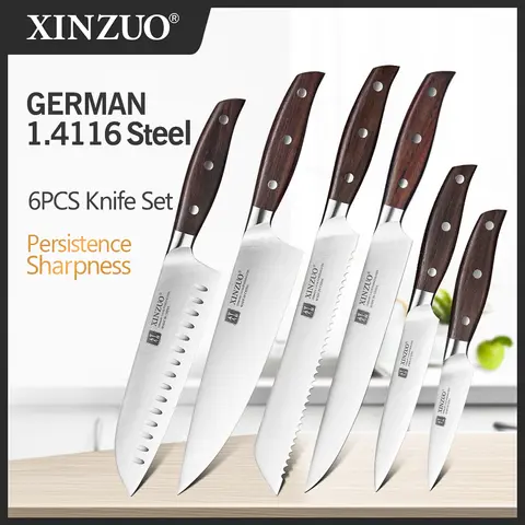 6 Piece Kitchen Knife Set XINZUO
