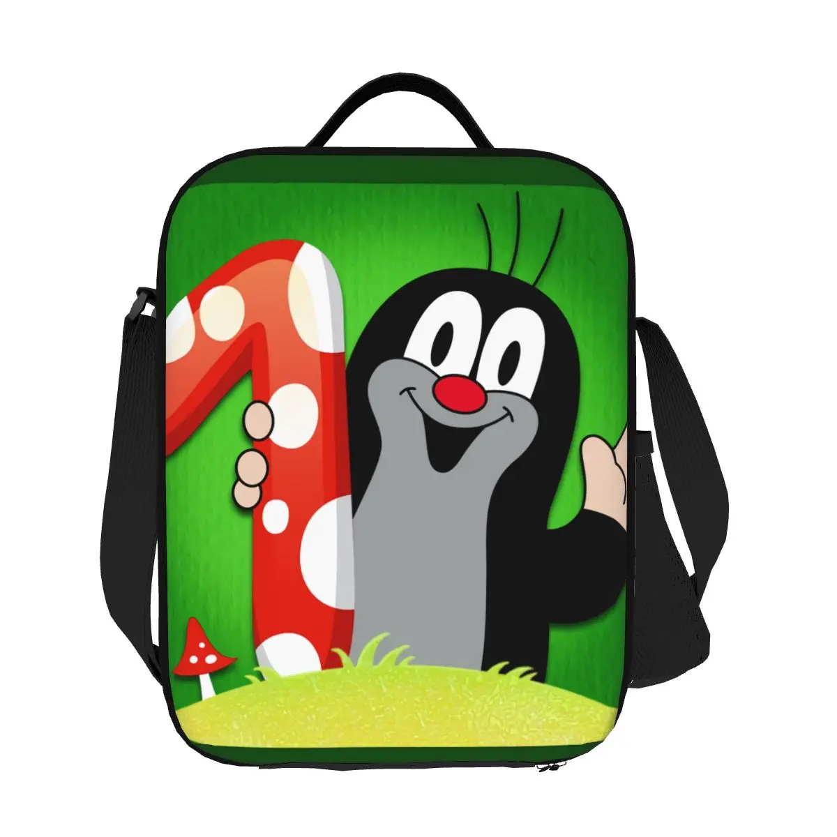 

Custom Czech Cartoons Krtek Mole Insulated Lunch Bags for Work School Krecik Memy Waterproof Thermal Cooler Bento Box Women
