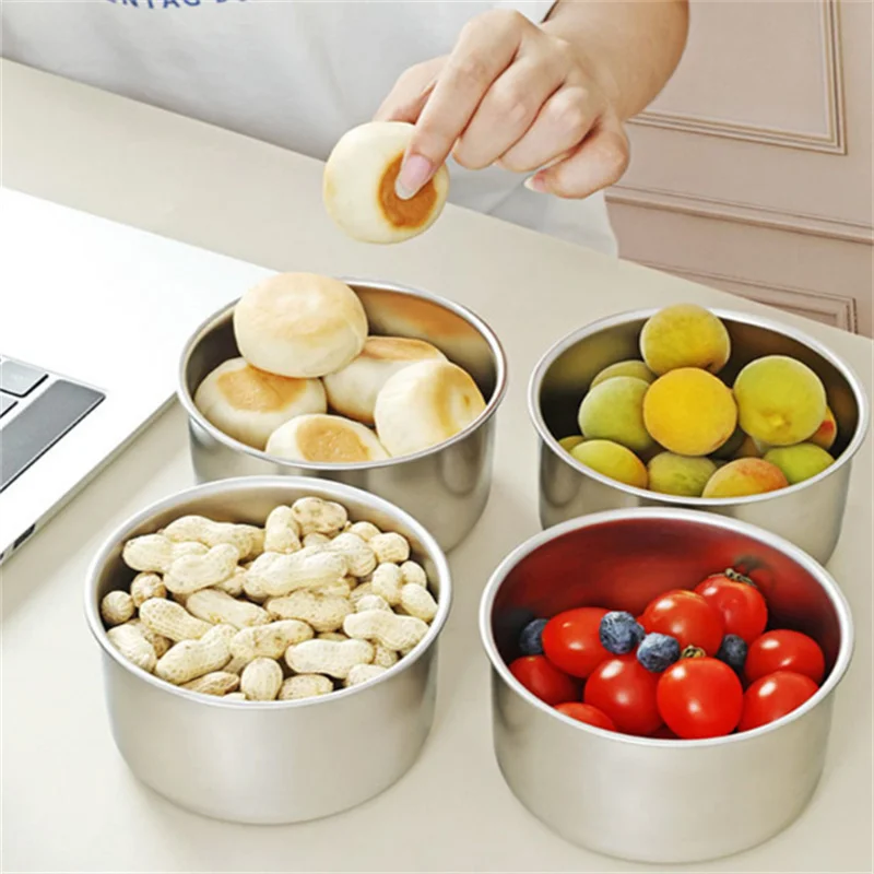 

Stainless Steel Food Storage Box Kitchen Food Preservation Box Multi-Functional Food Classification Lid Storage Box Kitchenware