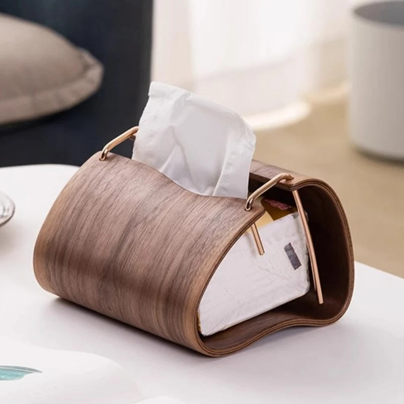 Living Room Tissue Box Holder Dispenser Kitchen Luxury Napkins Box Dining Table Restaurant Tissue Boxes Storage Paper Case
