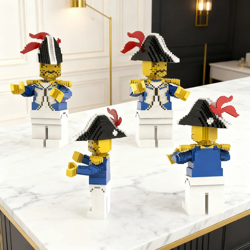 2356pcs MOC Maxi figure Blue Governor Pirates I Model Building blocks Construction Christmas gifts toy creative DIY idea Brick