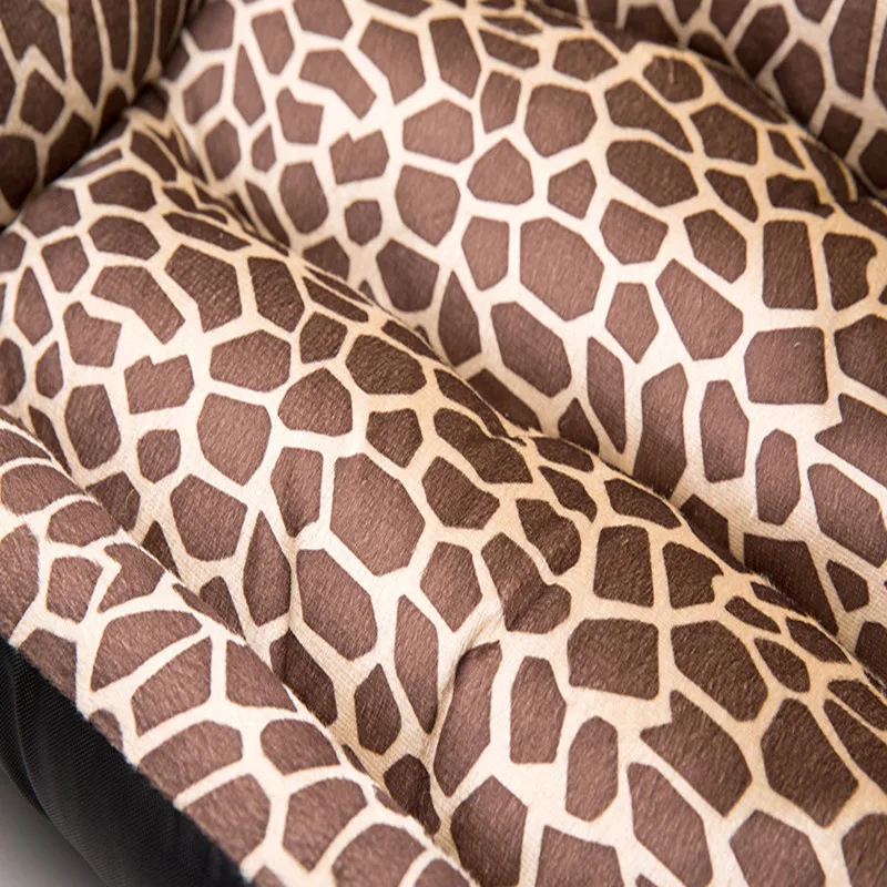 Fashion Pet Sofa Dog Beds Waterproof Bottom Soft Warm Cat Bed House Leopard Tiger Pattern Kennel Breathable Pet Nest cama perro