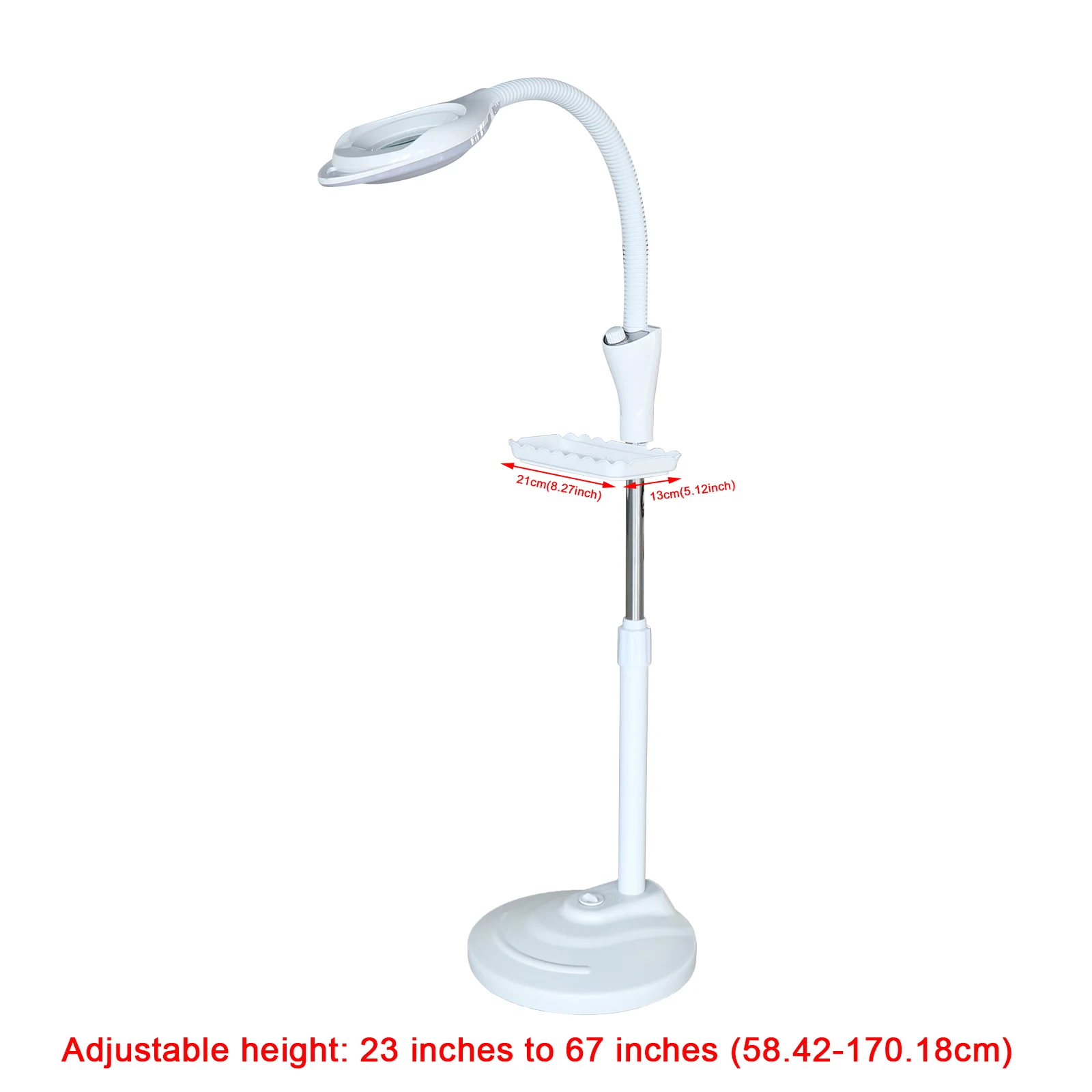 

16x Diopter LED Magnifying Floor Stand Lamp Magnifier Facial Light For SPA Salon PVC Free Lifting Height Adjust the Brightness