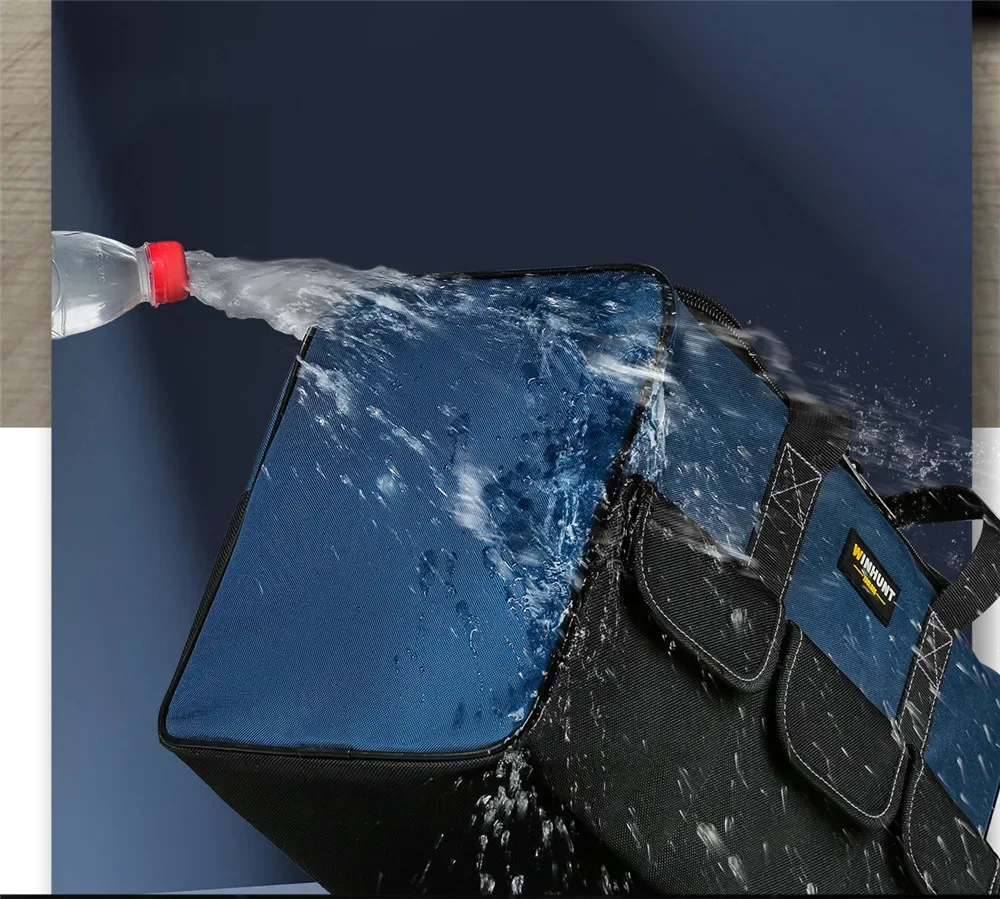 2025 حقيبة أدوات جديدة بسعة أكبر 30% مقاومة للماء متعددة الجيوب منظم الأدوات حقيبة أدوات لأدوات الكهربائي #4