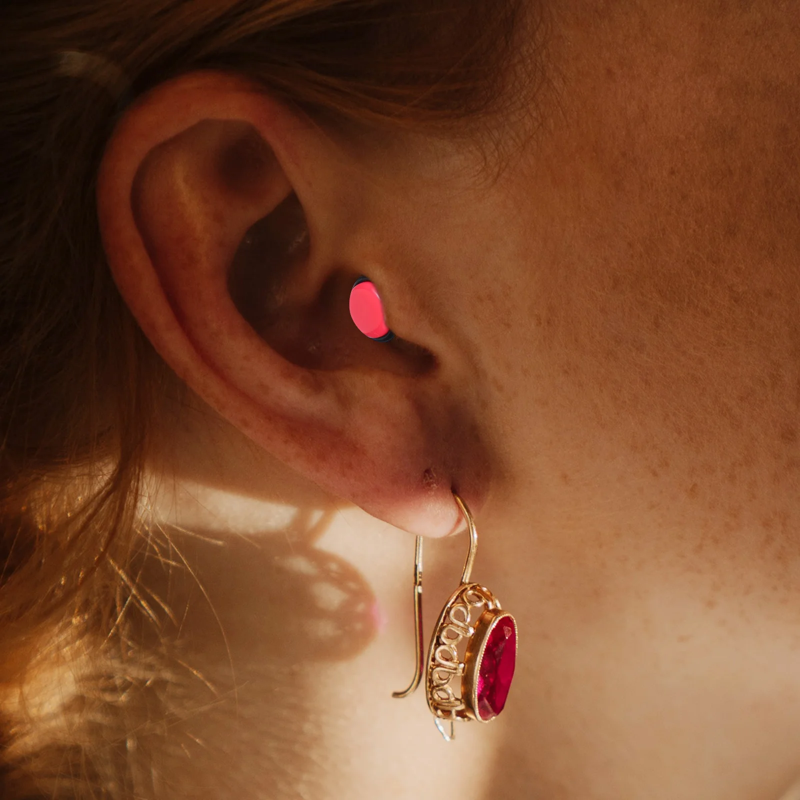 

48Pcs Acrylic Heart Earrings Stylish Creative Decorations Comfortable Wear Ear Stretching Set 14g-00g Gauge Jewelry