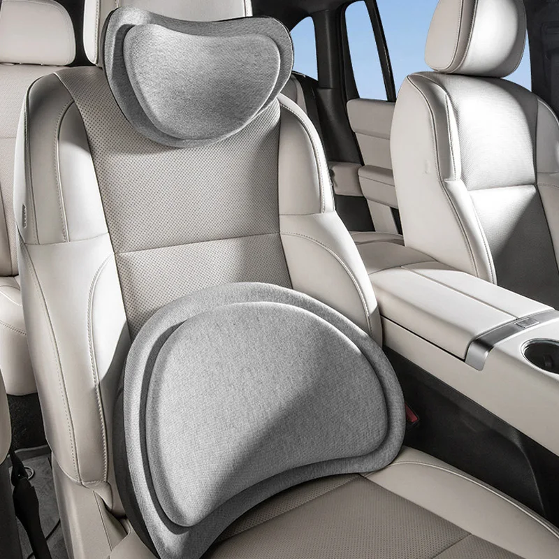 

Car Neck Cushion Car Lumbar Support Universal Car Backrest Vehicle Cushion Auto Long Cushion Memory Foam Lumbar Pillow Seat Cush