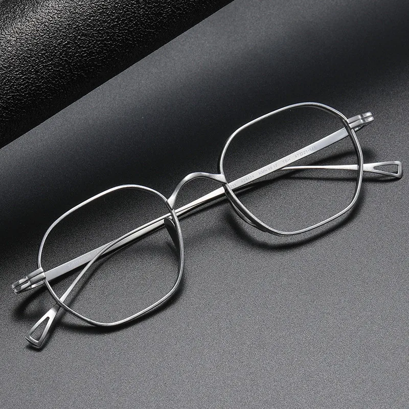 

Japanese Handmade Pure Titanium Glasses Frame Men Polygon Square KMN9917 Prescription Eyeglasses Women Eyewear Myopia Optic Lens