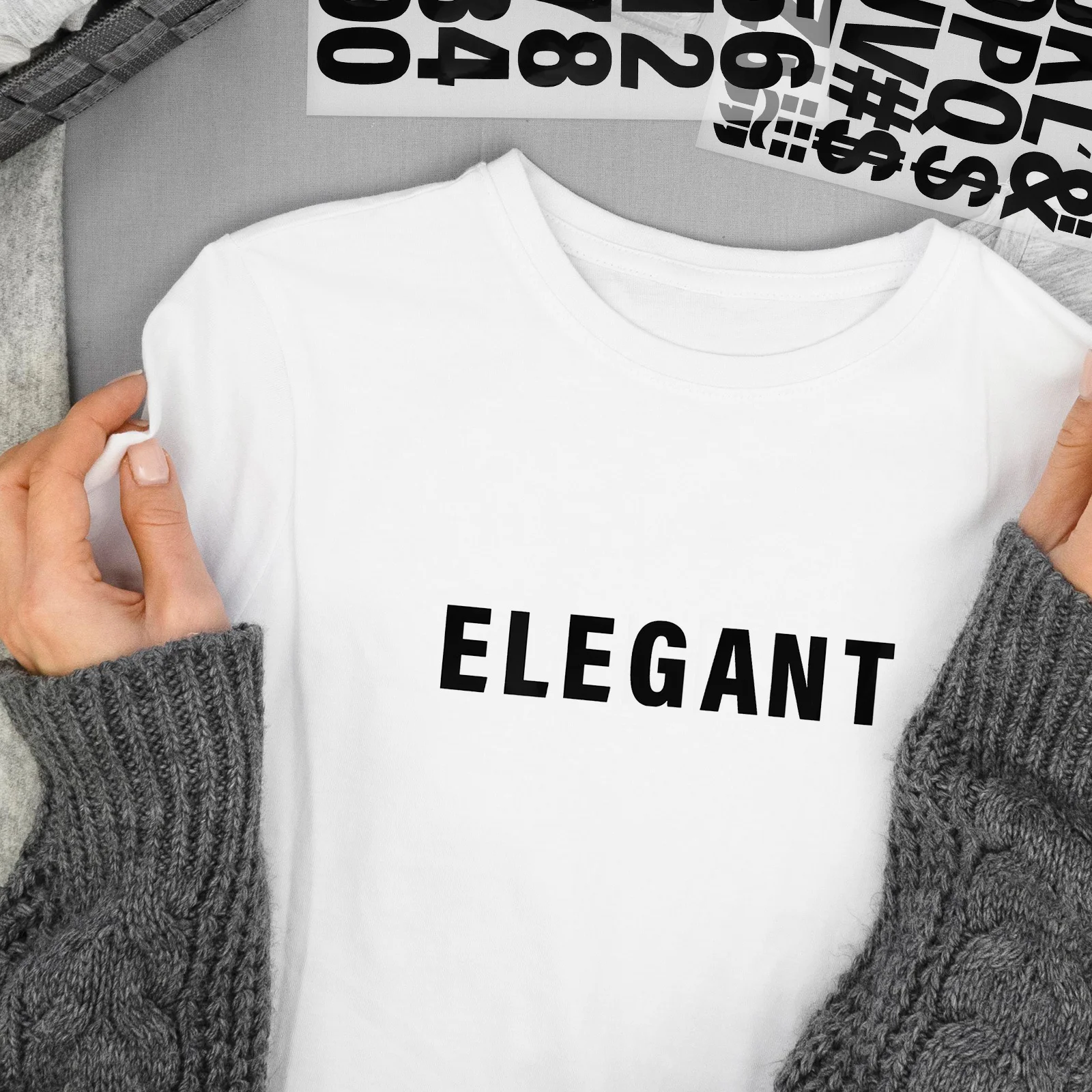 Vinyl Iron on Letters Sticker Appliques for Clothes T-Shirt Printing DIY Crafts Easy Application Durable Design