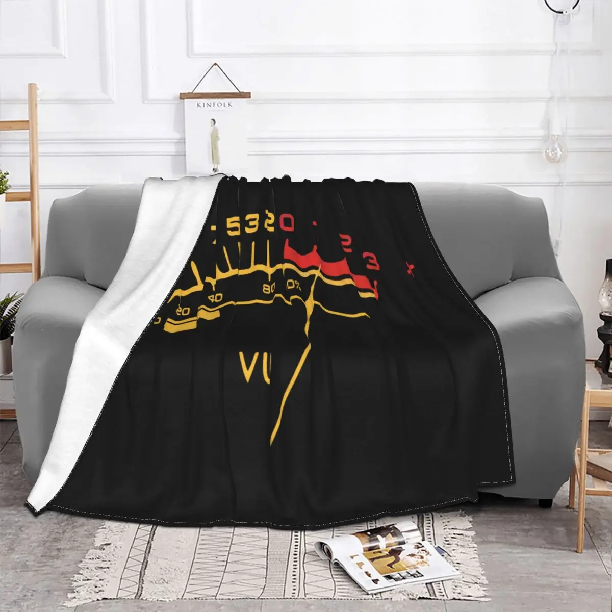 Vu Meter Sound Engineer Brand New Good Quality Music Original Classic Classic Interested Pictures Formal Throw Blanket