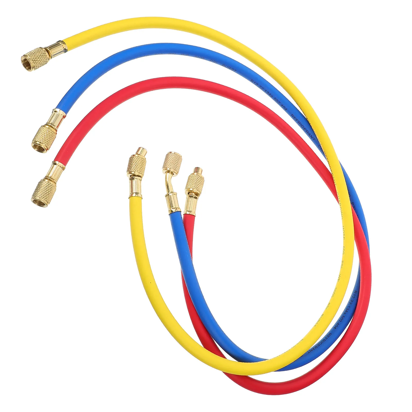 

36 Inch Car Air Conditioner Charging Hose R404 R502 R134A 1 4 SAE Fitting 600 PSI HVAC Gauge Refrigerant Tools