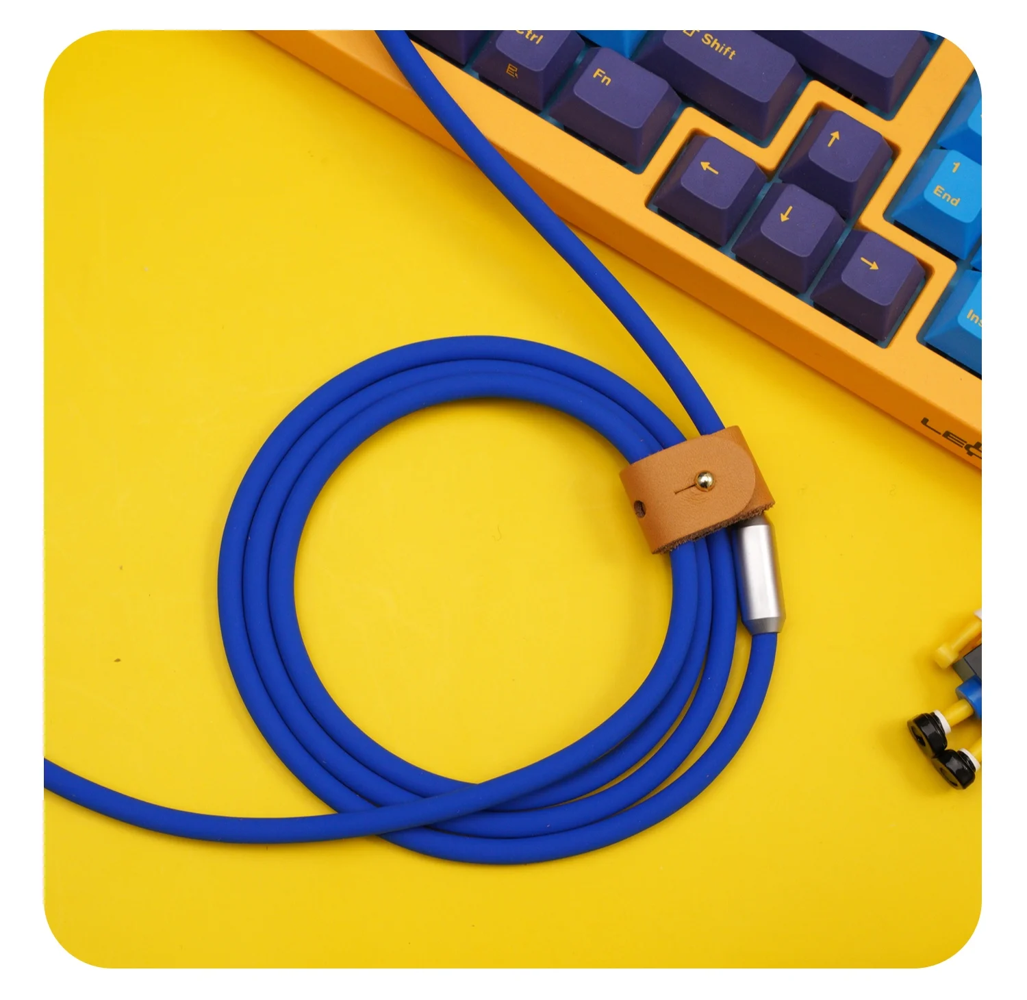 GeekBable handmade custom computer mechanical keyboard DIY data cable ultra soft silicone 150cm cable usb type c