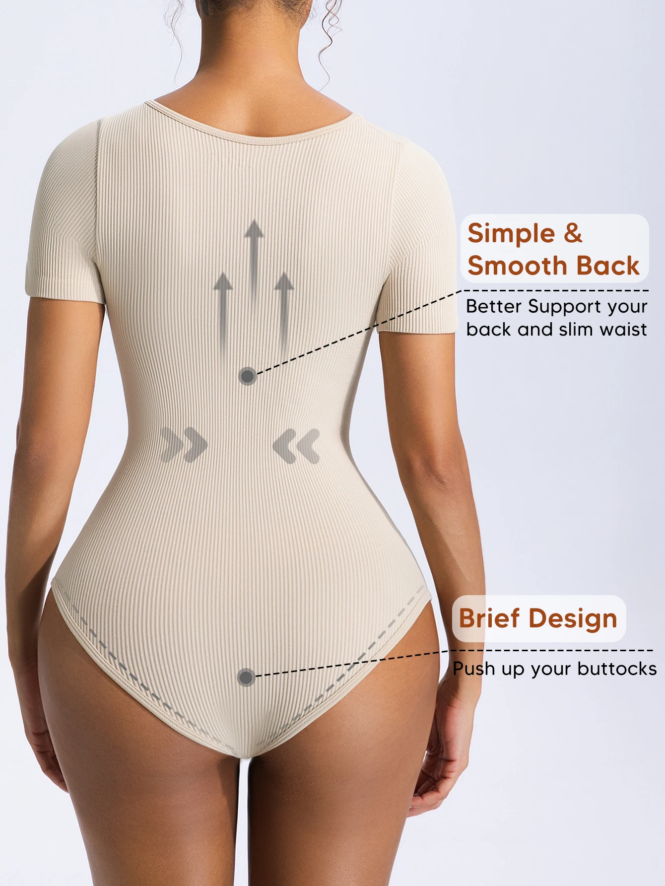 Damen-Bodys, kurzärmelig, Rundhalsausschnitt, schmale Passform, lässige Oberteile, gerippter Strick, weiche Basic-T-Shirts, trendige Outfits