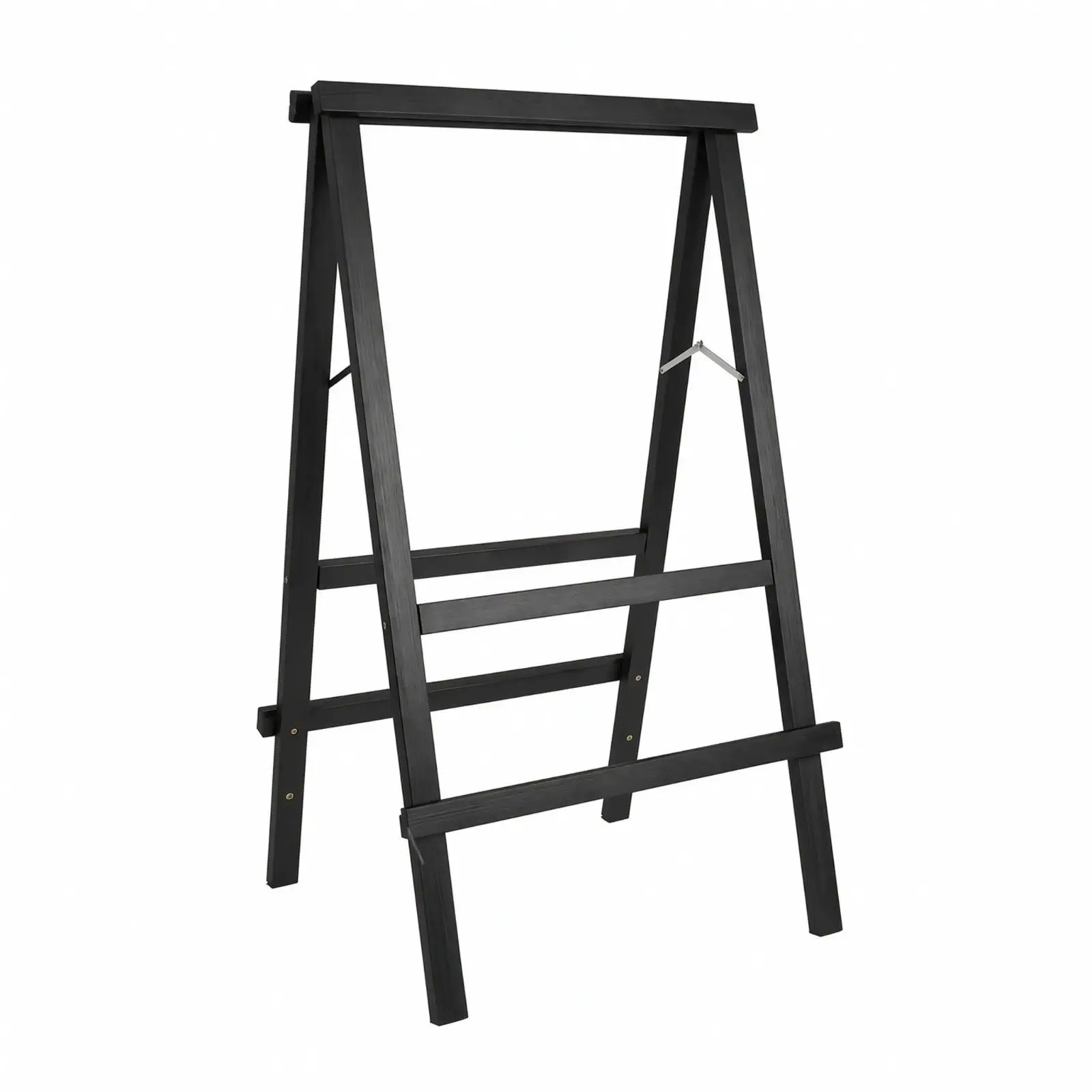 Foldable Sidewalk Sign | Wooden Poster Stand with Double-Sided Display, Folding triangular sign Sign with Slot-insertion, for