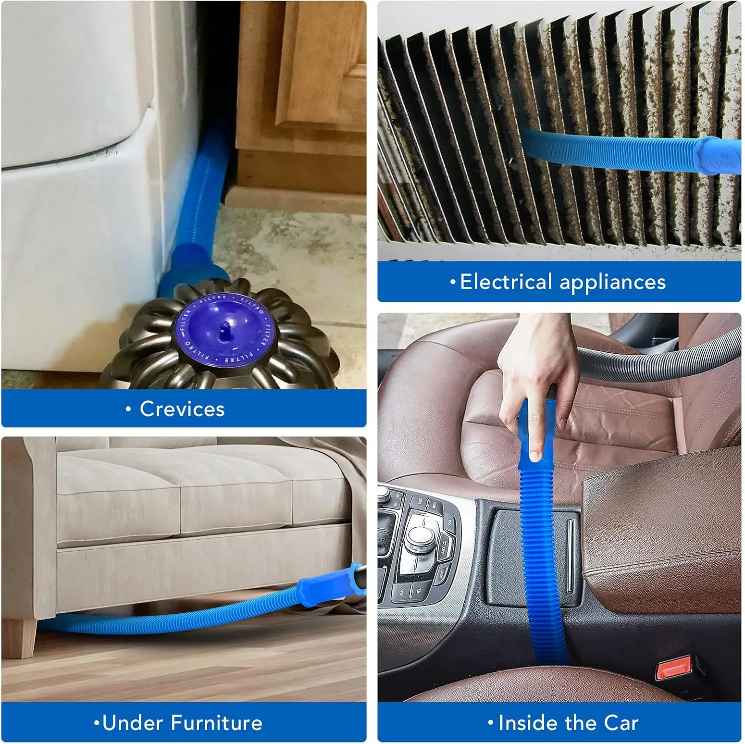 Sealegend Dryer Vent Cleaner Kit Vacuum Hose Attachment Compatible with Most Vacuum Cleaner, Quickly Lint Remover Cleaning image 5