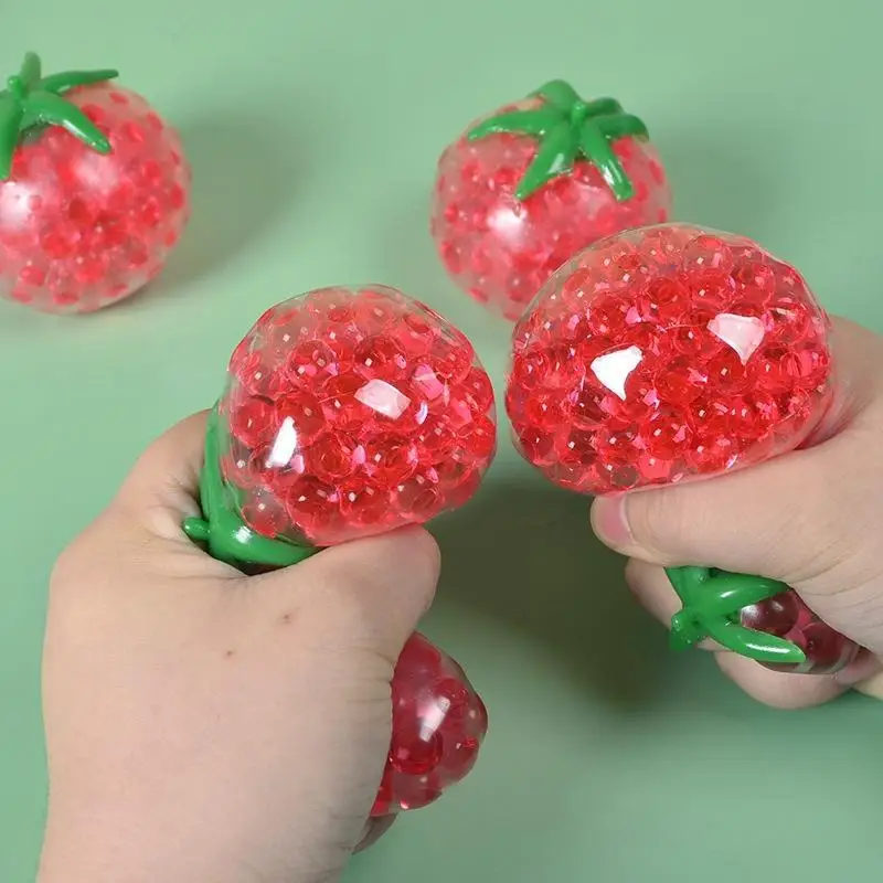 Tomato Squeeze Toy Stress Relief Fidget Sensory Toys For Adults Kids Slow Rebound Anxiety ADHD Autism Party Favors Gifts