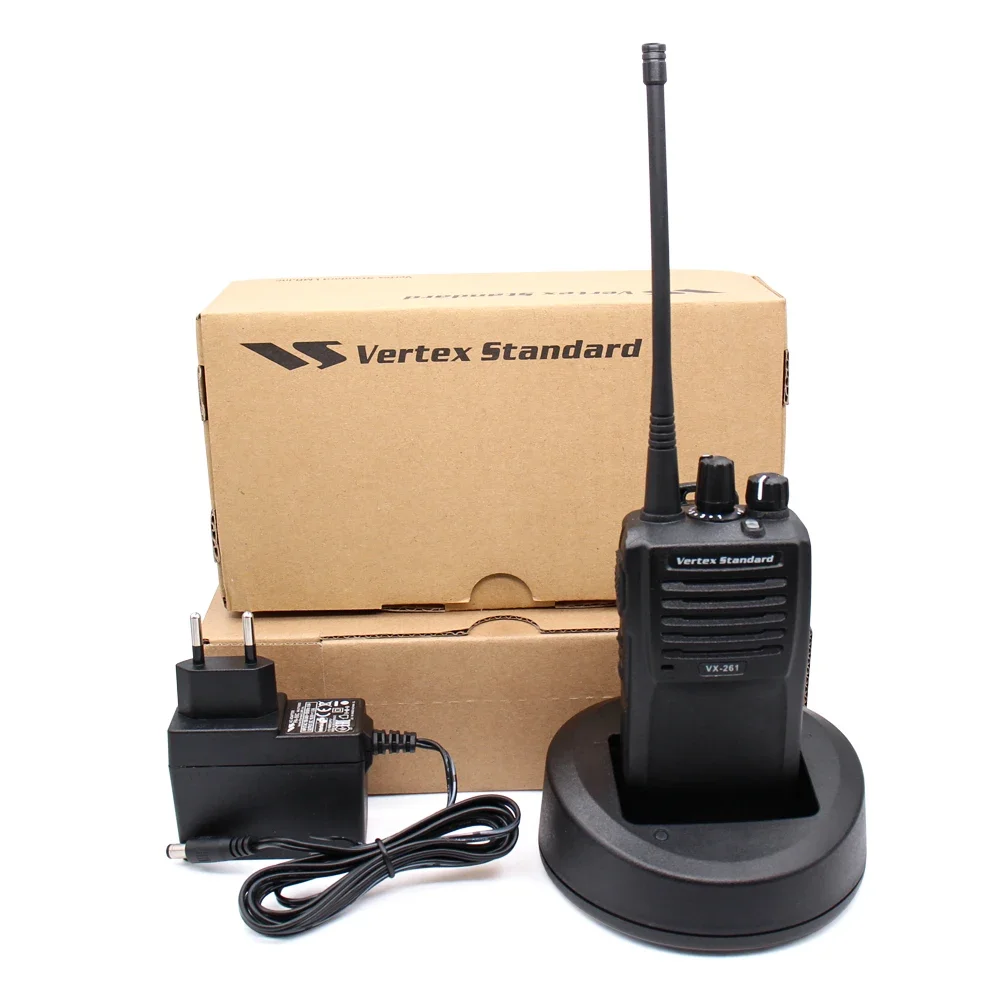 VX-261 VHF/UHF Portable Two Way Radio Replace for Vertex Standard VX-231 VX261 VX-260 Walkie Talkie with Li-ion Battery Charger