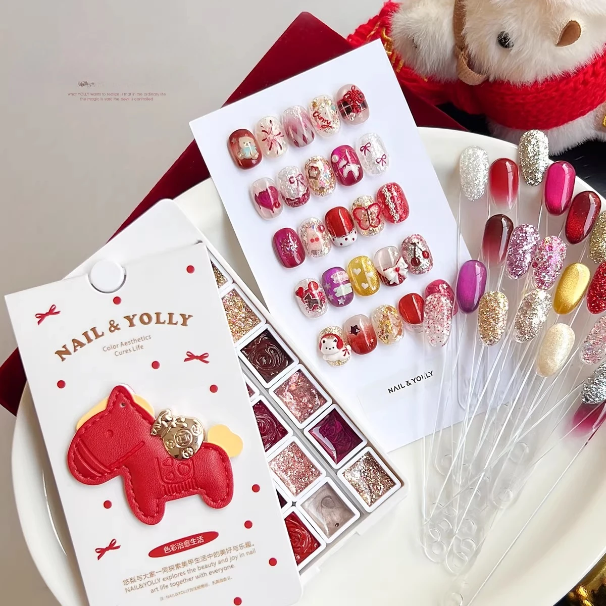 

Палитра материалов для ногтей 24 цвета: гель-краска для дизайна ногтей, полуперманентный гель-лак для маникюра, смываемый под УФ-лампой