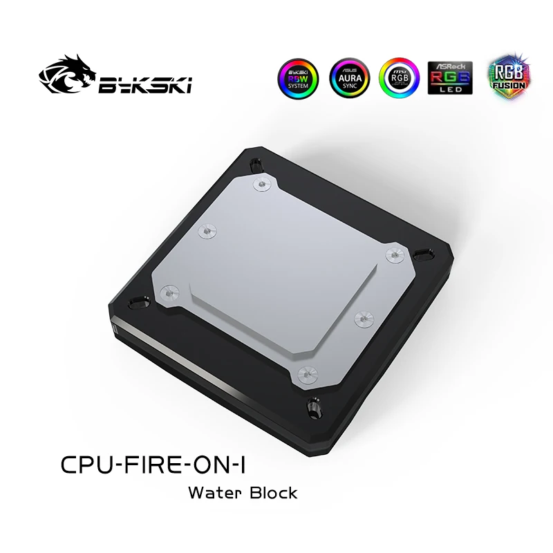 Bykski CPU-Wasserblock für INTEL LGA1150/1151/1155/1156 1200 1700 2011 x 99/AMD AM3 AM4 AM5/mit OLED-Temperaturanzeige
