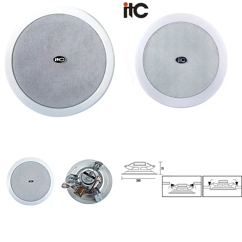 Commercial Ceiling Speaker System 3W 6W 9W Roof Wall Mounted Audio Sound System for Public Address Background Music